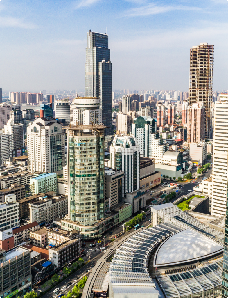 The Skyscraper Skyline of Downtown Bangkok