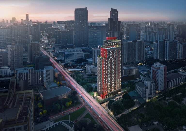 THE BASE Urban Rama 9｜建築外觀夜景示意